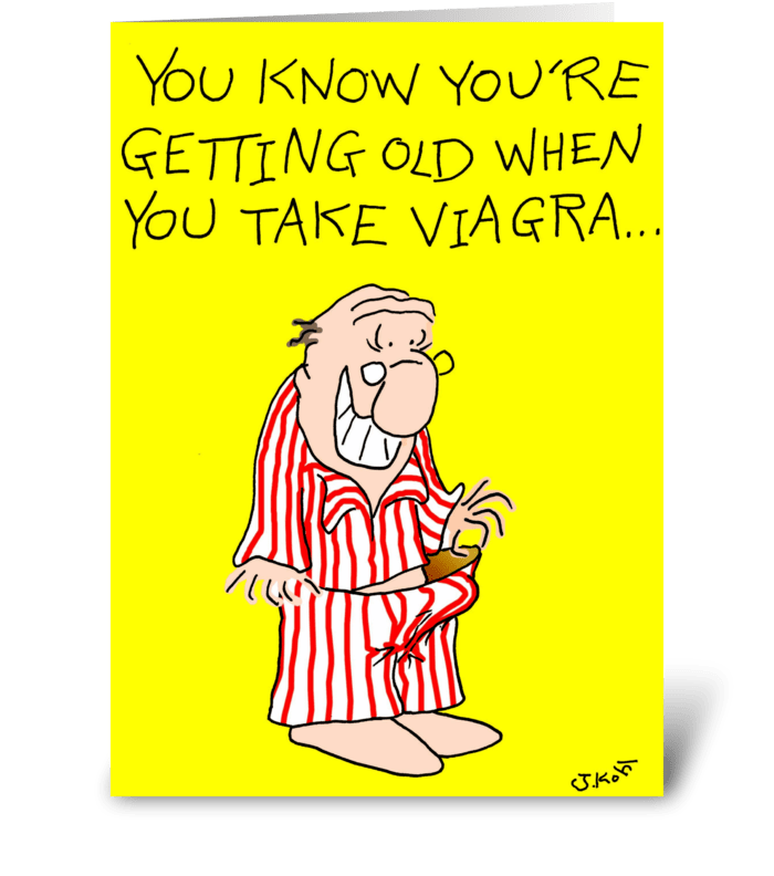 Take Viagra greeting card