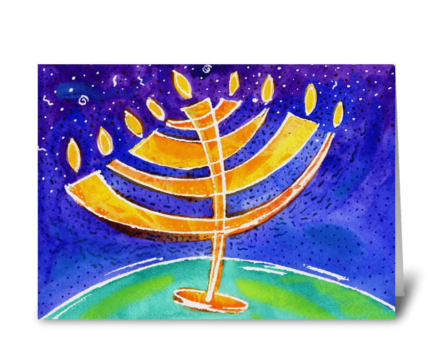 Hanukkah 2 greeting card