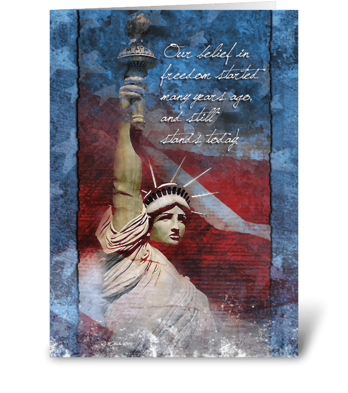 A Belief in Freedom greeting card