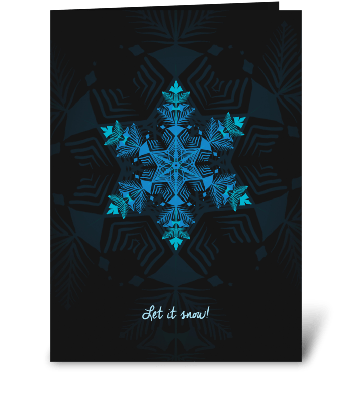 Let it snow! greeting card