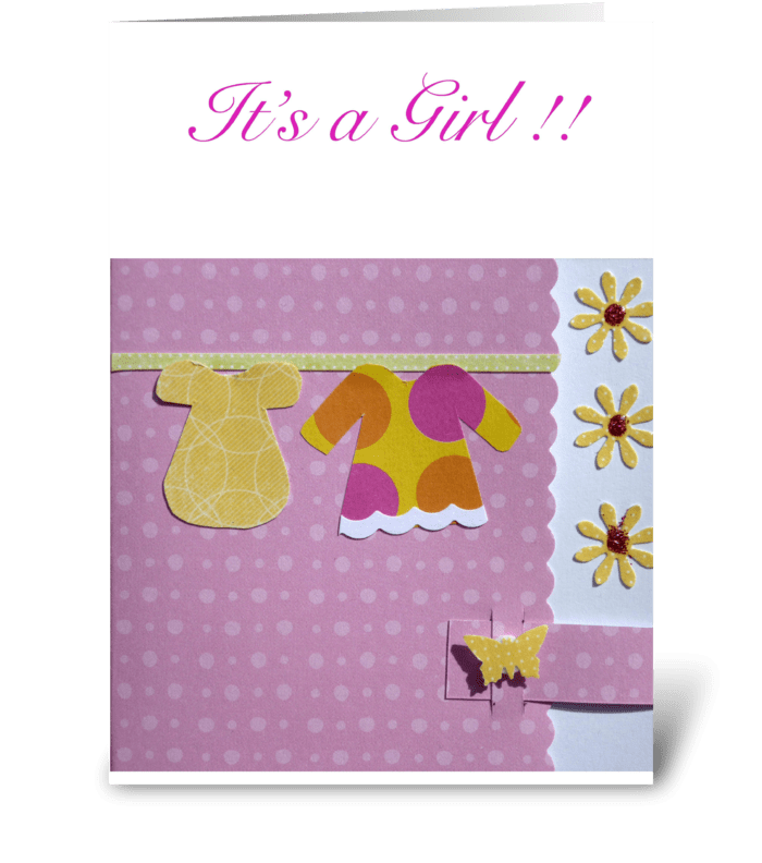 It's a Girl! greeting card