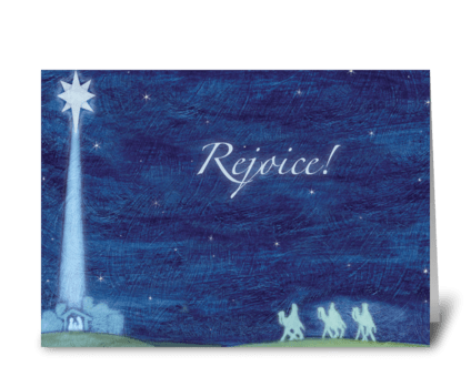 Rejoice greeting card