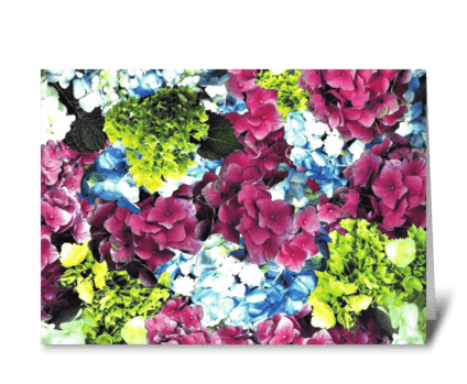 RESTFUL FLOWERS greeting card