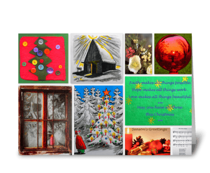 Christmas Collage greeting card