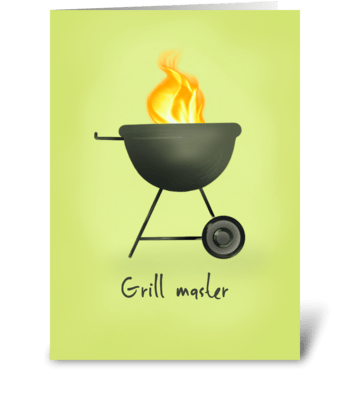Grill master greeting card