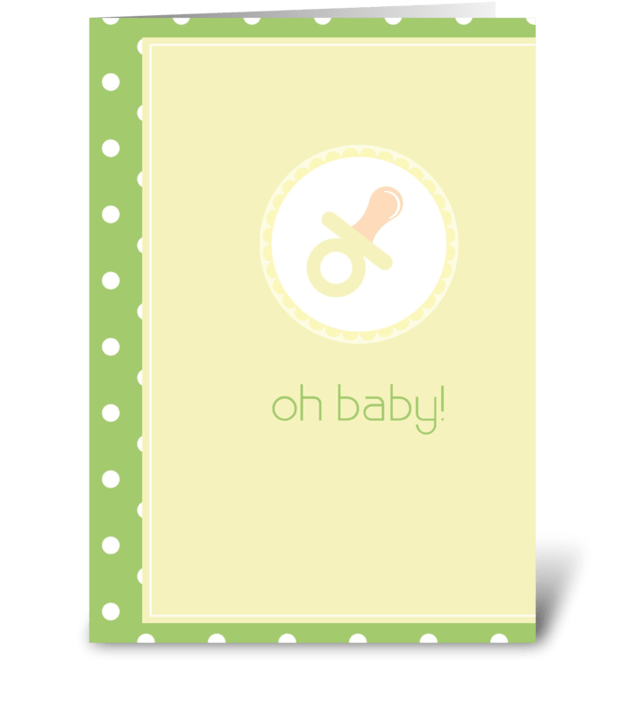 Oh Baby! greeting card