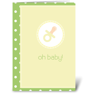 Oh Baby! greeting card