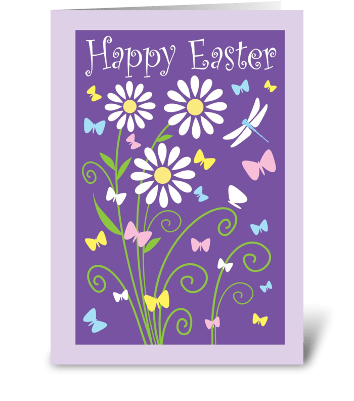 Simply Happy Easter greeting card