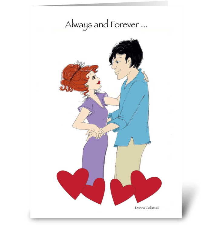 Always and Forever Valentine greeting card