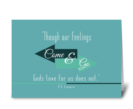 Cs Lewis quote card greeting card