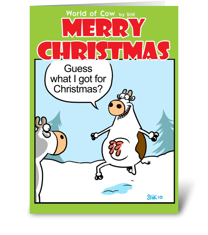 Christmas Teat Xmas card greeting card