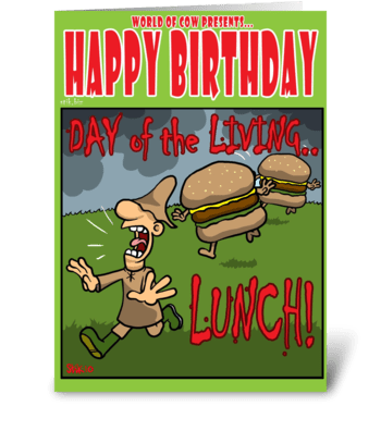 Day of the Living LUNCH! greeting card