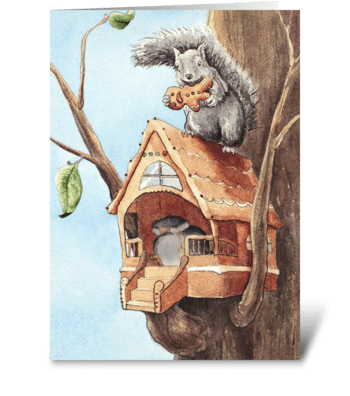 Gingerbread's House greeting card