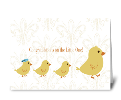 Congratulation On the Little One! greeting card