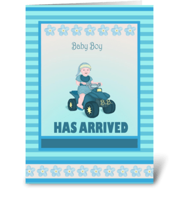 Baby Boy greeting card