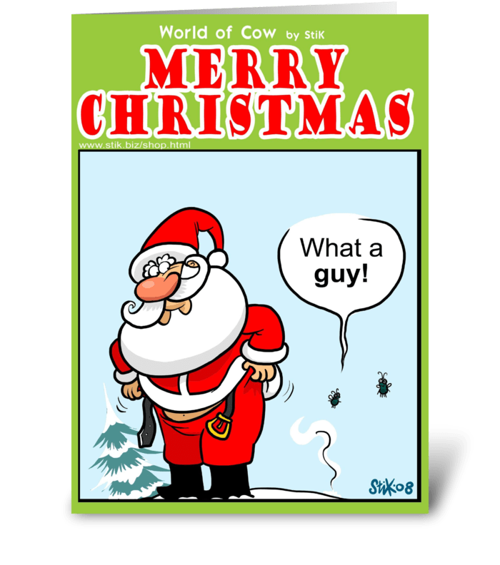 Santa's a Great Guy! greeting card