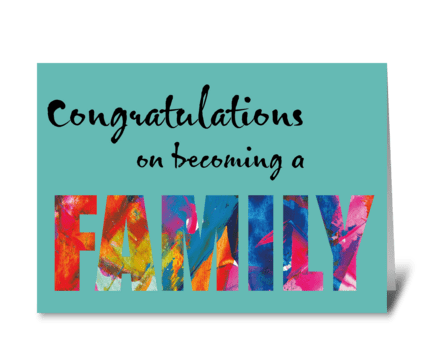 65 Adoption / Family Card greeting card