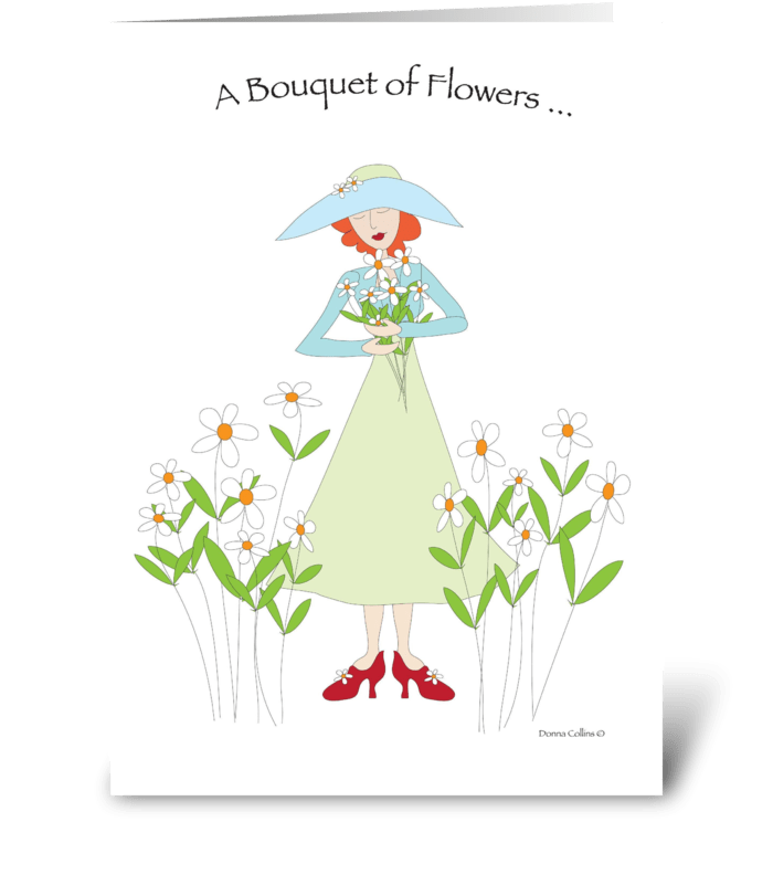 Get Well Bouquet greeting card