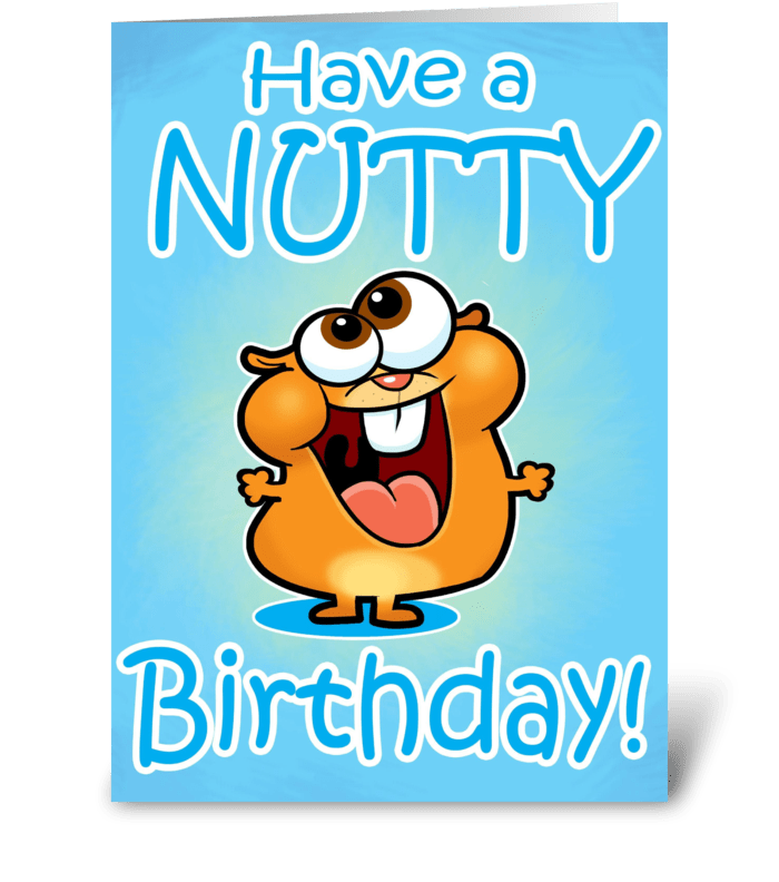 NUTTY BIRTHDAY! card by StiK greeting card