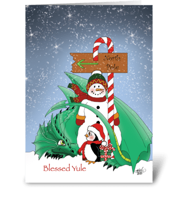 North Pole greeting card