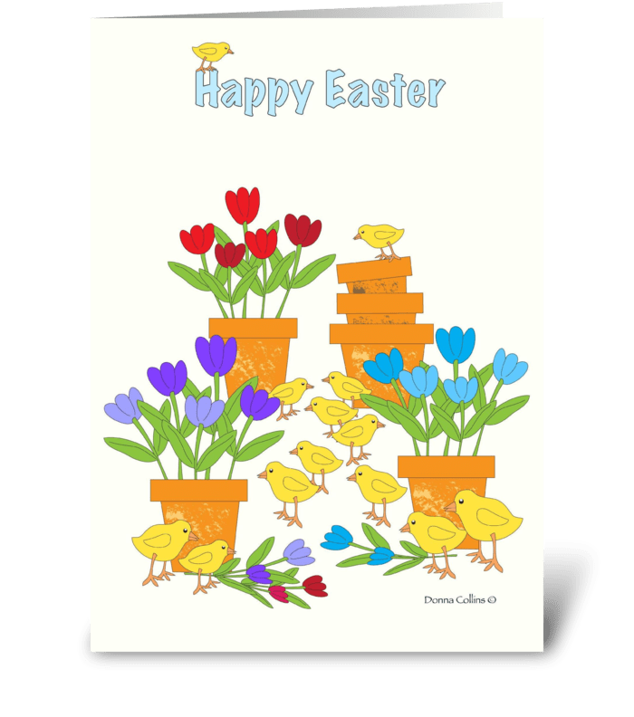 Easter Peeps greeting card