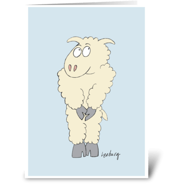 Sheepish Forgiveness greeting card