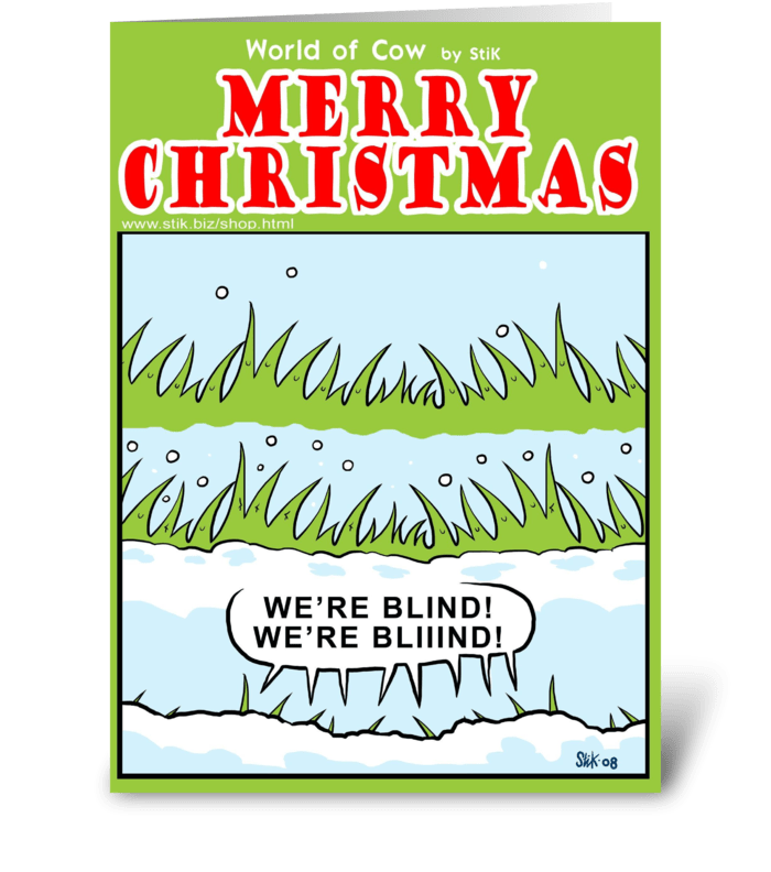 Blinded Grass greeting card