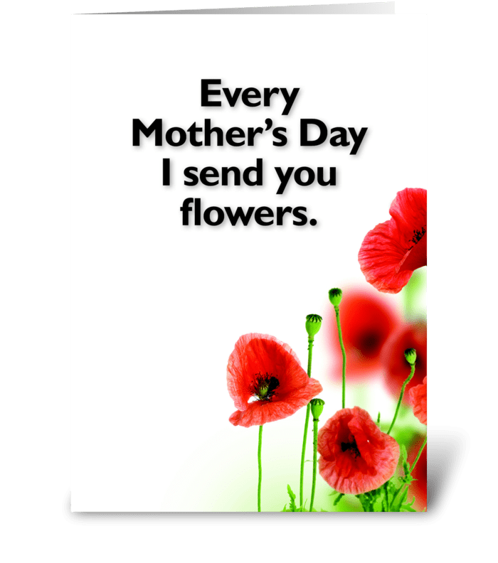 Mother's Day Flowers greeting card