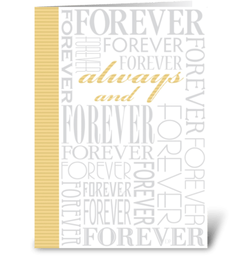Always and Forever greeting card