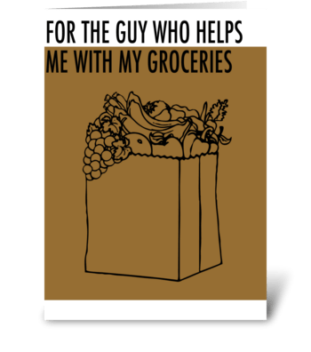 For the guy who... greeting card