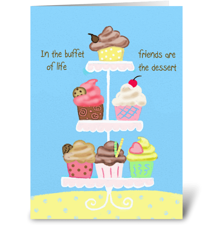 In the buffet of life greeting card