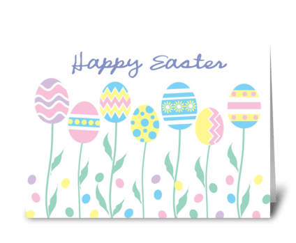 Easter Garden greeting card