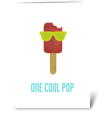 One cool POP greeting card