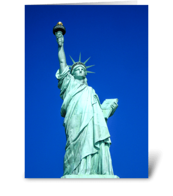 Statue of Liberty  greeting card