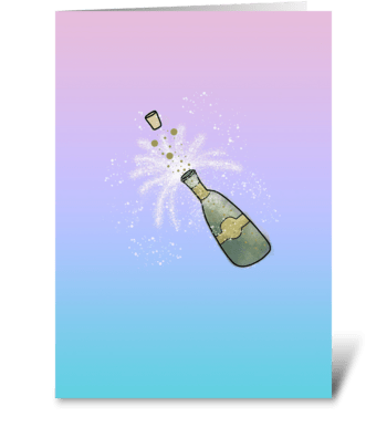 Champagne Celebration greeting card