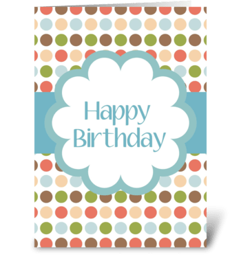 Happy Birthday greeting card