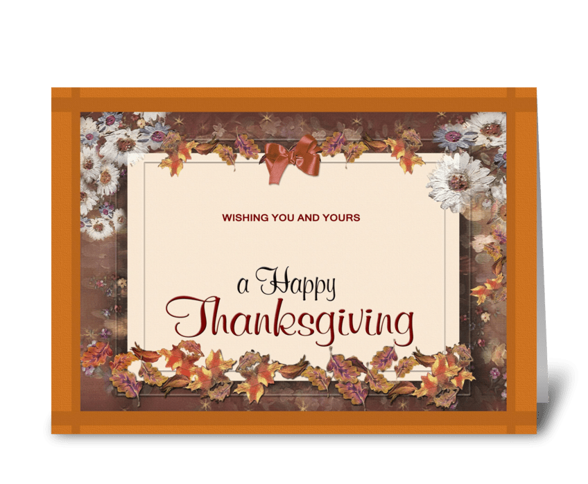Thanksgiving Wishes greeting card