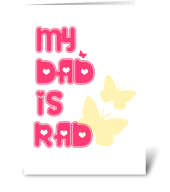 My Dad is Rad greeting card