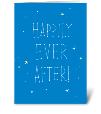 Constellations greeting card