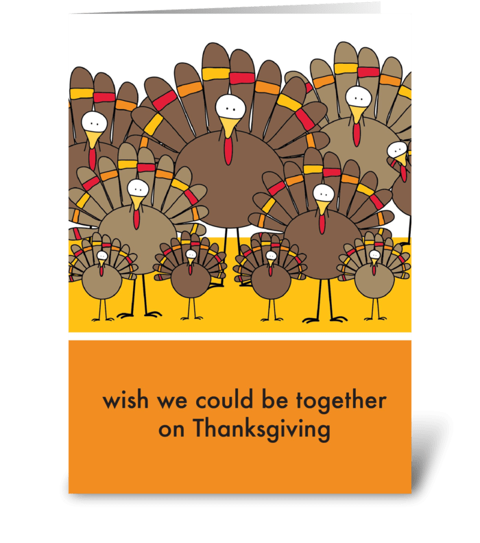 Thanksgiving Turkeys greeting card