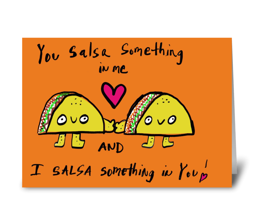 Taco Love greeting card