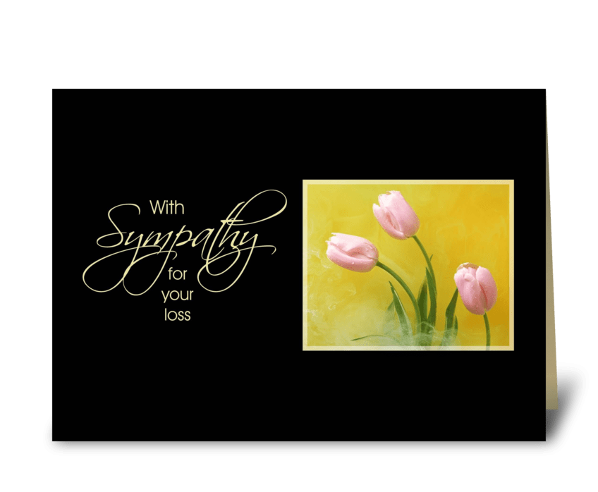 Sympathy Tulips greeting card