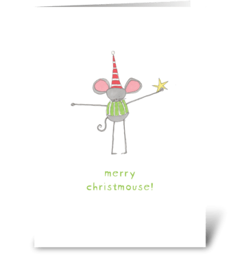 merry christmouse greeting card