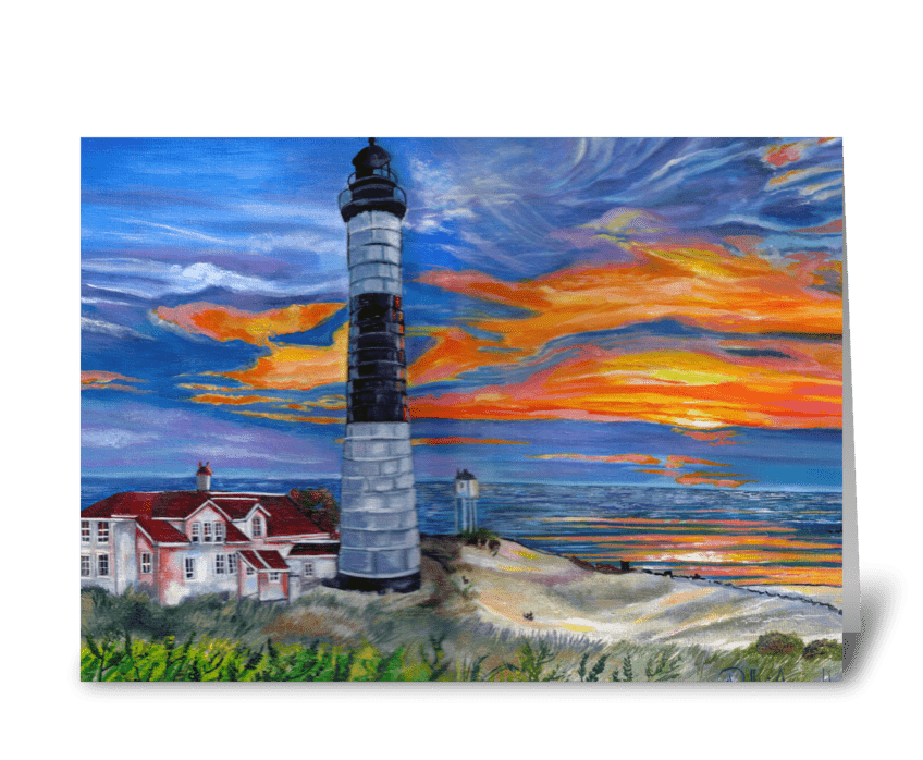 Big Sable Point Lighthouse greeting card
