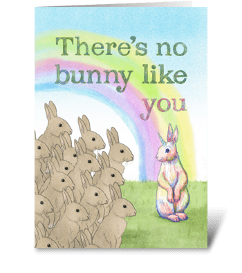 There's No Bunny Like You greeting card