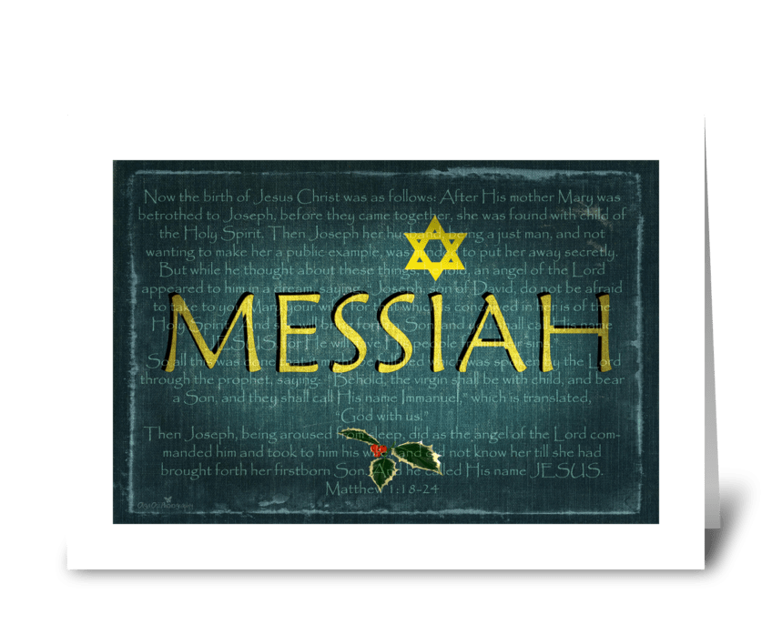 Messiah greeting card