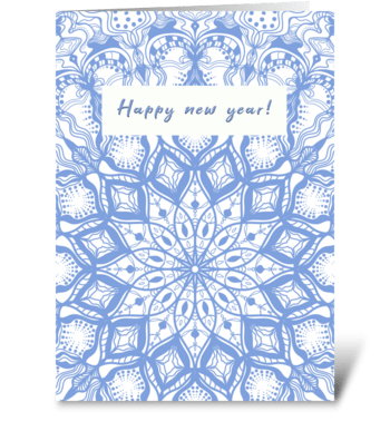 New year abstracts greeting card