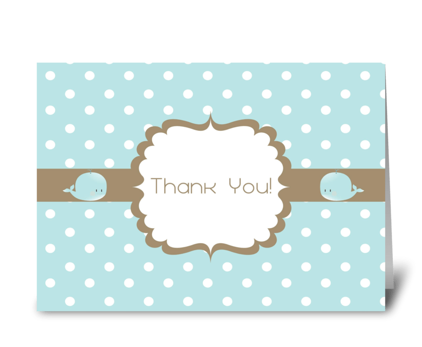 Thank You Baby Shower Card greeting card