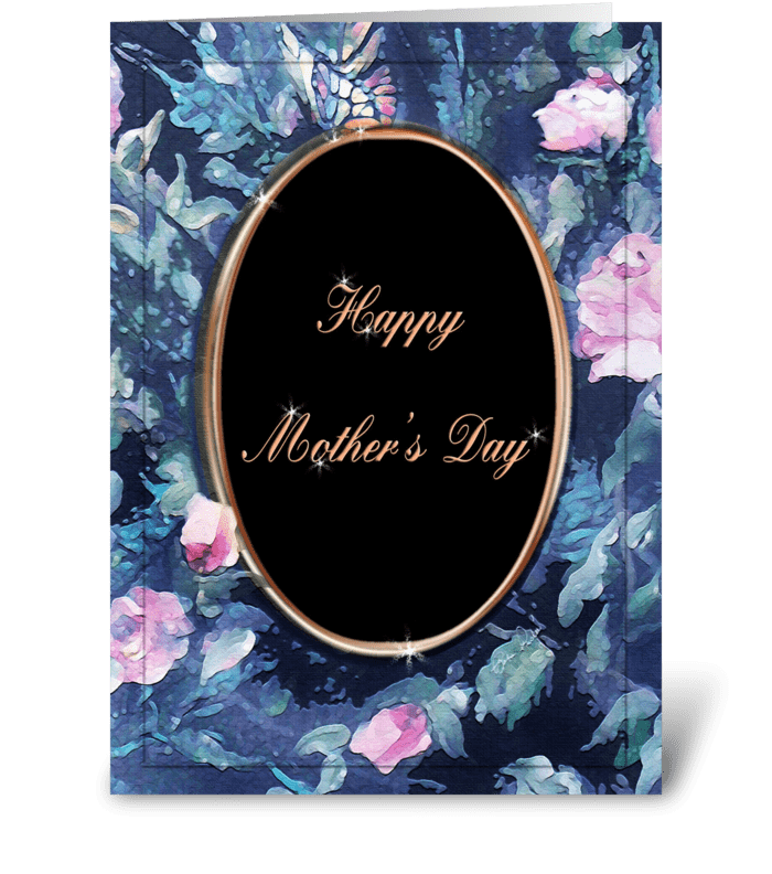 Happy Mother's Day, Cameo design greeting card