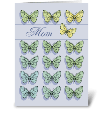 Mother's Day Butterflies greeting card